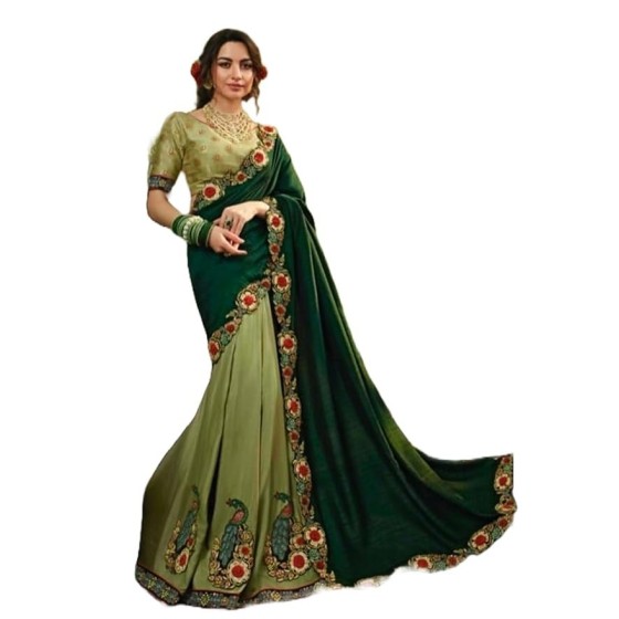 Women Embellished Georgette Saree